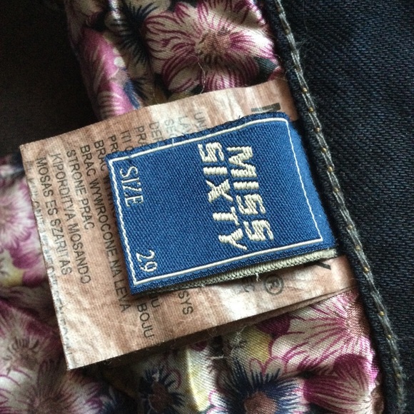 MISS SIXTY Jeans Dark Wash Size 29 Cropped Ankle Hemmed - Picture 3 of 11